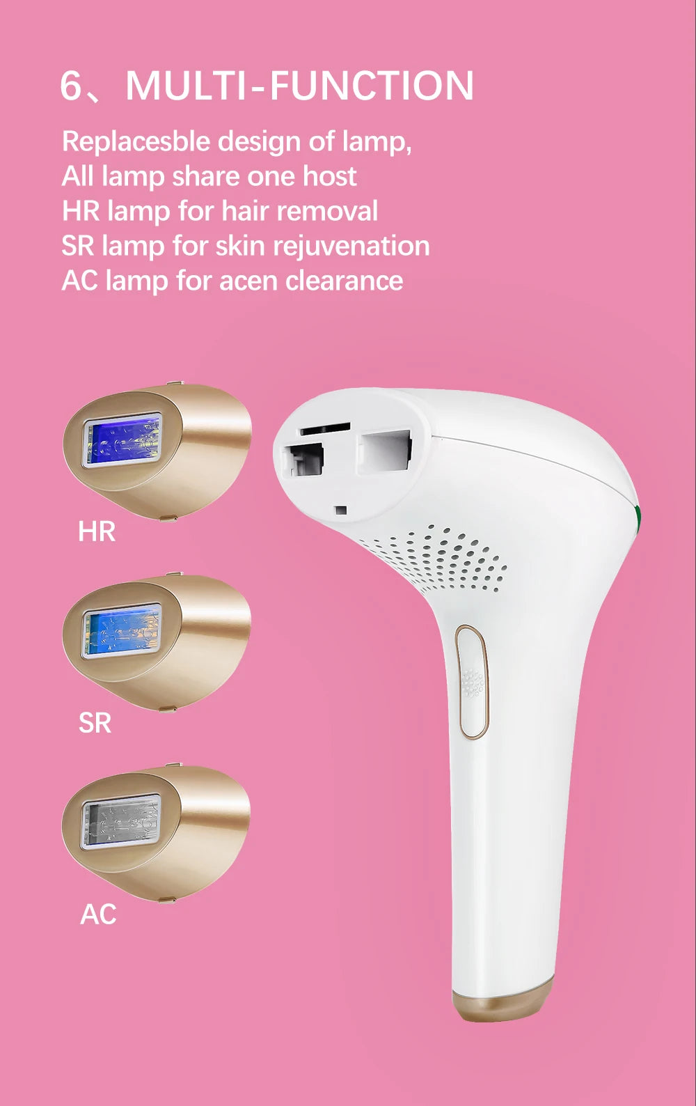 Laser Hair Removal 500000 Flashes MELSYA IPL Hair removal Epilator LCD Display Laser Permanent Bikini Trimmer Electric Depilador