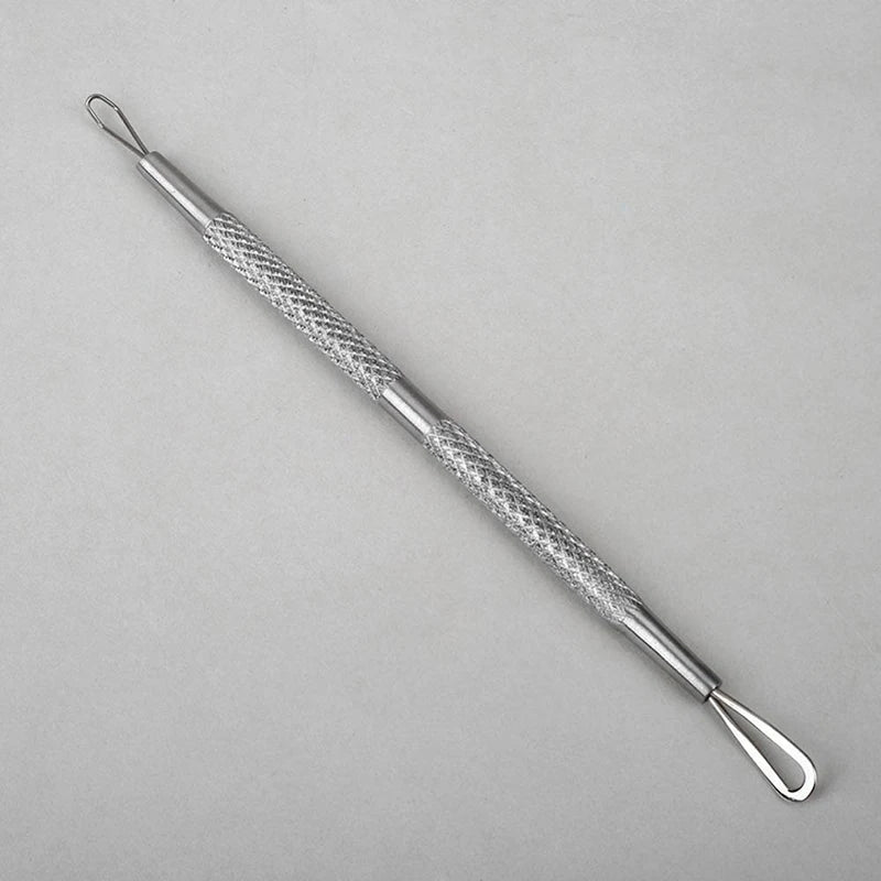 Blackhead Remover Cleaner Tool Non Slip Double Head Blackhead Blemish Needle Pimple Stainless Steel Conmetics Tool