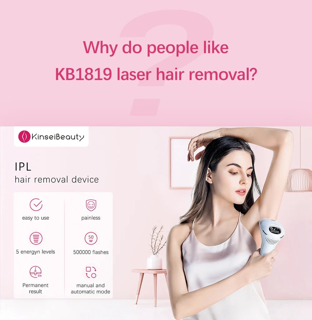 Laser Hair Removal 500000 Flashes MELSYA IPL Hair removal Epilator LCD Display Laser Permanent Bikini Trimmer Electric Depilador