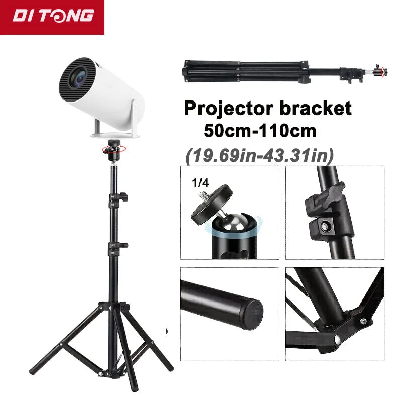 DITONG 110cm Universal Portable Bracket for magcubic HY300 pro Projector Tripod Stand Mount for magcubic HY320mini projector