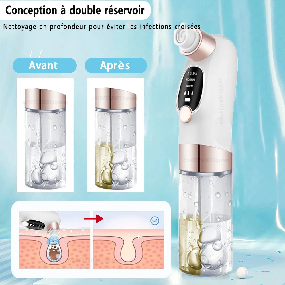 Blackhead Remover Pore Vacuum Face Cleaner Electric Pimple Acne Black Head Removal USB Rechargeable Water Cycle Black Dot Remove