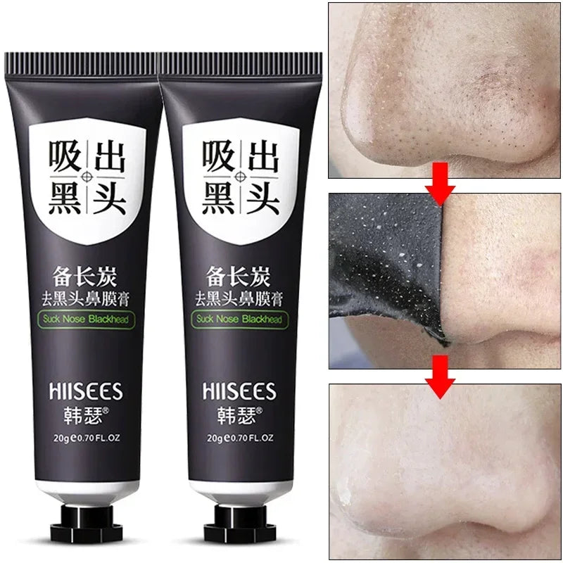 Bamboo Blackhead Cream Remover Oil Control Exfoliating Face Mask Cream Peel Off Nose Black Dots Mask Acne Cleansing Cosmetics