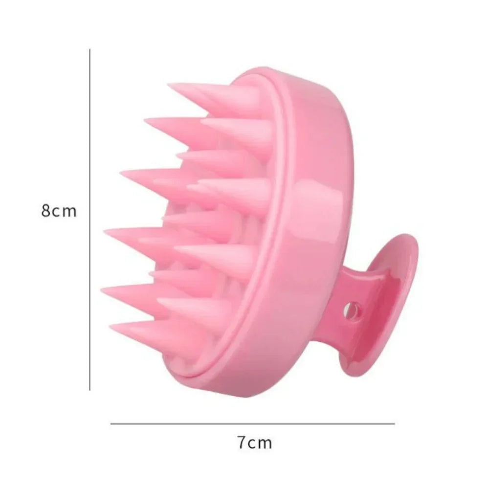 1pc Silicone Shampoo Brush Head Scalp Massage Comb Hair Washing Combs Bath Shower Body Massage Brushes Salon Hairdressing Tools